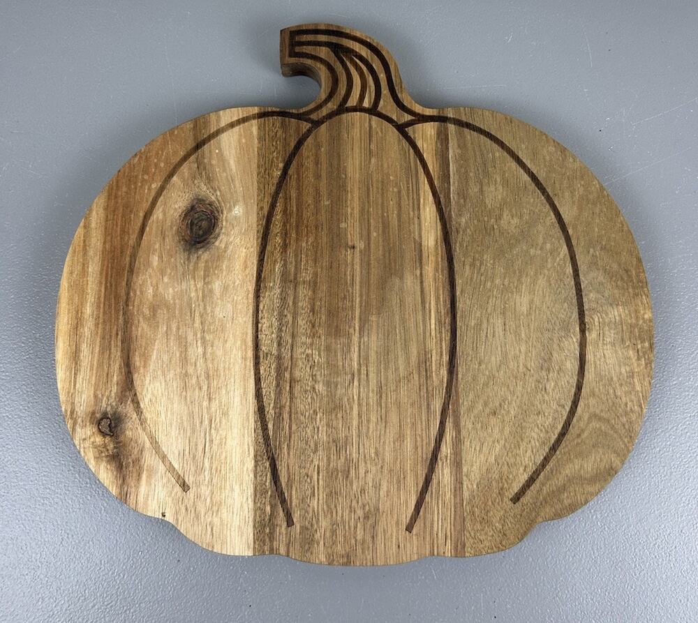 Autumn Halloween Pumpkin Wooden Cutting Board with Handle Decor Harvest New
